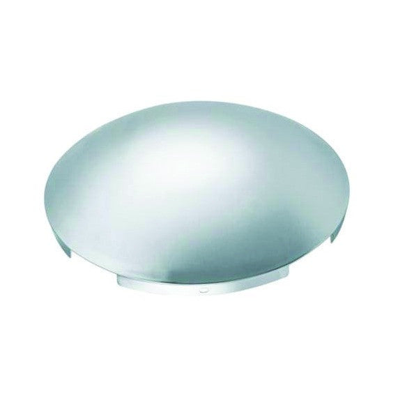 Chrome Steel Front Dome Style Hub Cap | 4 Notch Cut Out | F245696