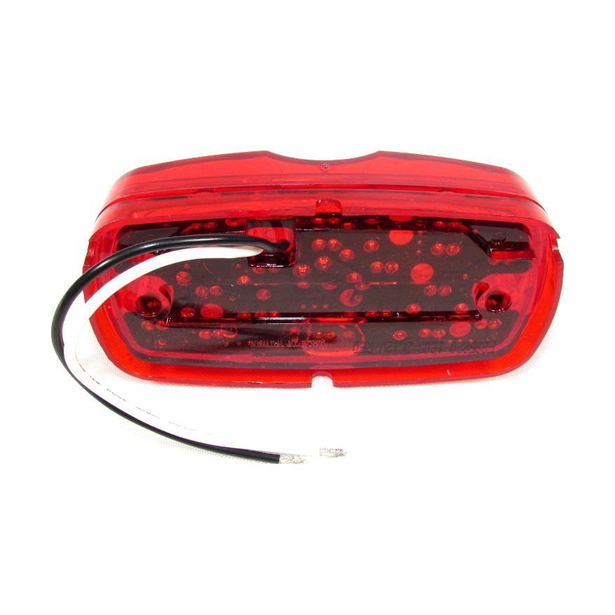 4" X 2" Red Clearance/Marker Double Bullseye Trailer Led Light With 16 Leds And Red Lens | F235220