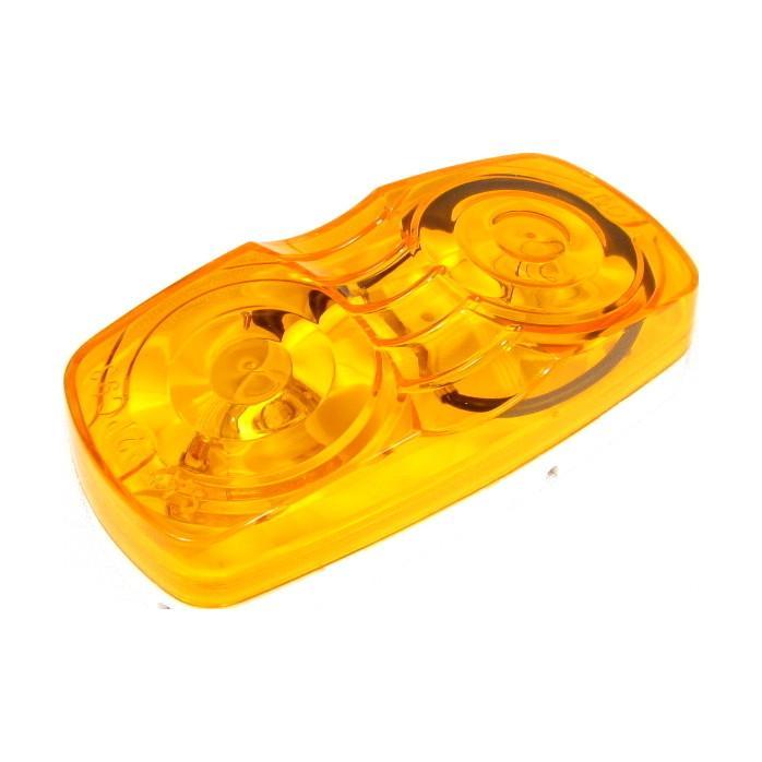 4" X 2" Amber Clearance/Marker Double Bullseye Trailer Incandescent Light With Amber Lens | F235233