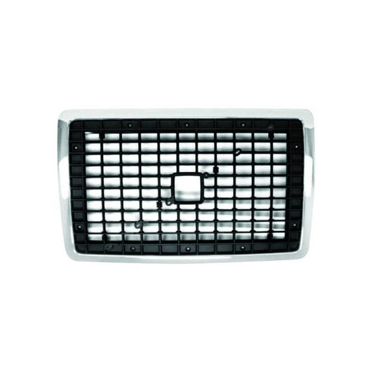 Black Grille with Chrome Surround Compatible with Volvo VNM, VNL 2004-2018