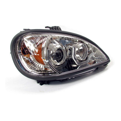 Chrome Housing Projector Headlight  With Led Light Bar For Freightliner Columbia  - Passenger Side | F236802