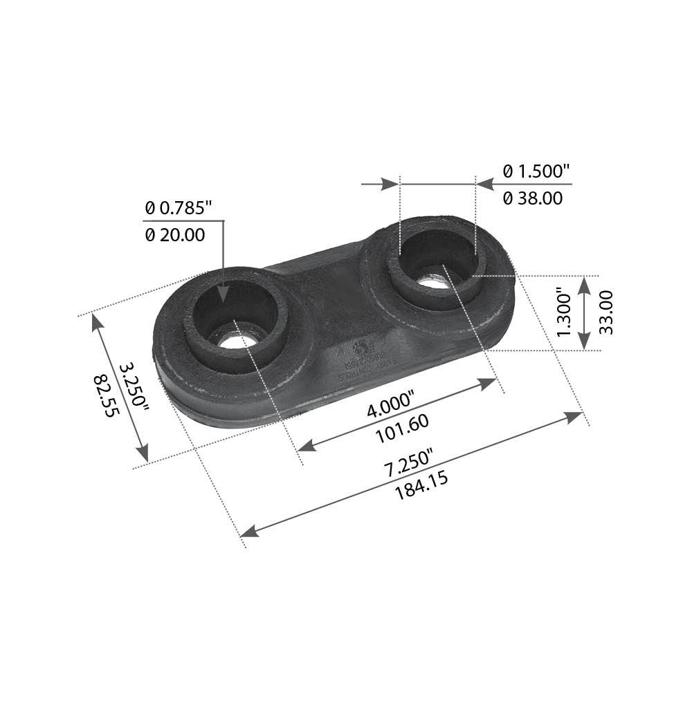 Fortpro Upper Engine Mount Compatible with Freightliner Columbia & Century Class Series Trucks | Front | Replaces BCD-267033, BCD-276511, BCD-276512, BCD-276513 | F317247