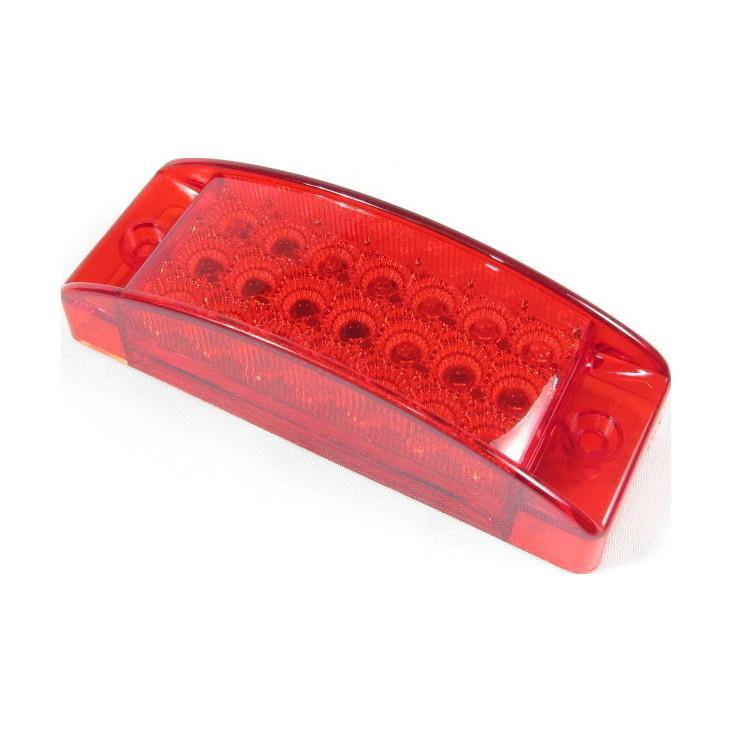 5-13/16" X 2-1/16" Red Rectangular Marker Led Light With 20 Leds And Red Lens | F235202